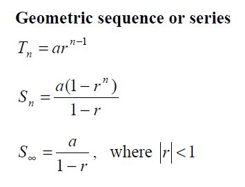 iit jee sequences and series formulas